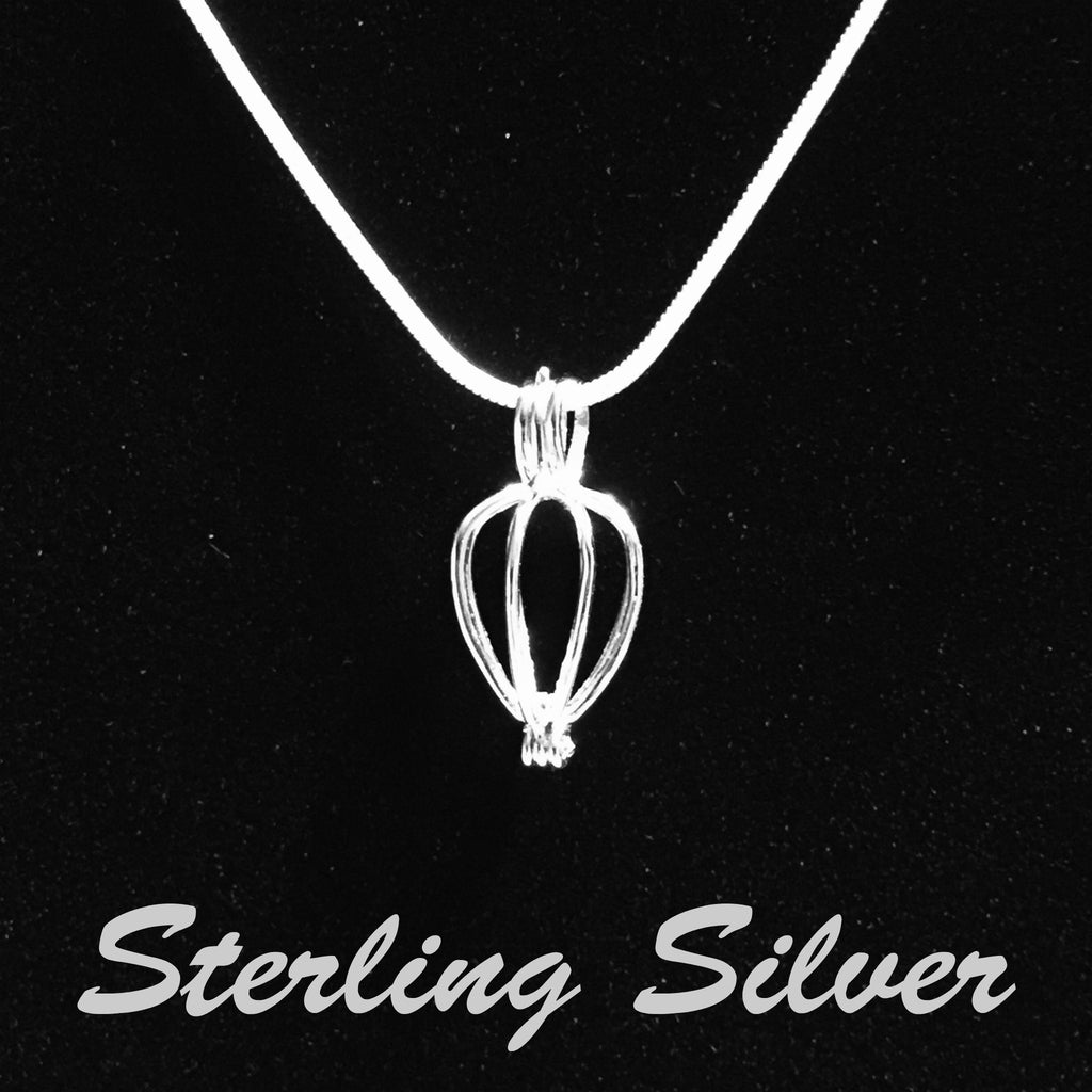 Sterling Silver Pearl Cage Pendant - Simply Sparkles Design Pearl Cage Pendant All 3 / Box / 16 in.