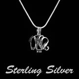 Sterling Silver Elephant Pendant & Necklace