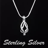 Sterling Silver Tear Drop Pendant & Necklace
