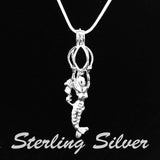 Sterling Silver Mermaid Pendant & Necklace