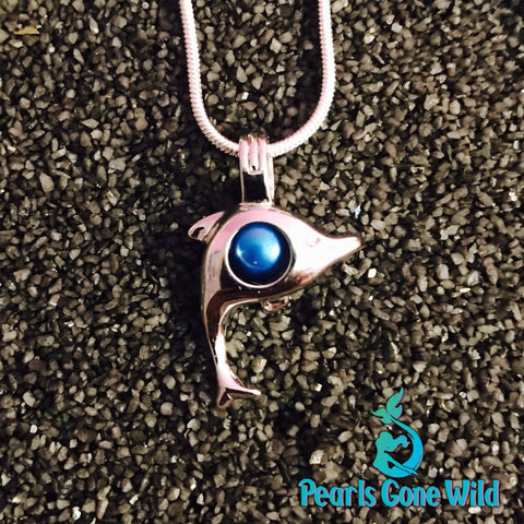 Sterling Silver Dolphin Pendant & Necklace