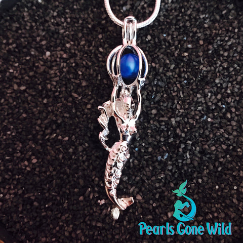 Sterling Silver Mermaid Pendant & Necklace