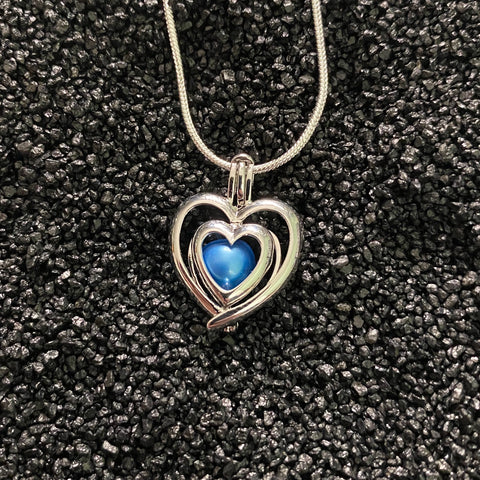 Twin Heart Pendant & Necklace